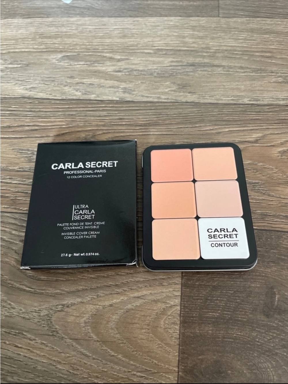 Carla Secret Cream Concealer Palette - Peach & Light Beige Shades